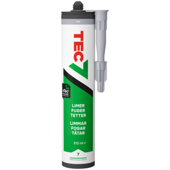 Tec7 fugemassepatron for utendørs og innendørs bruk, 310 ml