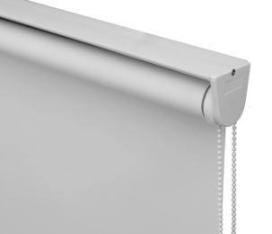 Mörkläggande rullgardin, skruvfri med kulkedja, vit