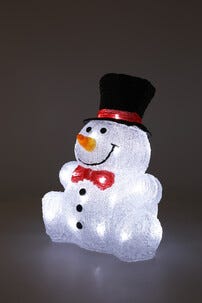 Northlight LED-snømann, utendørsbelysning, 30,5 cm