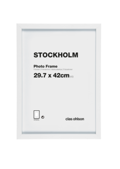 Fotoram Stockholm, vit