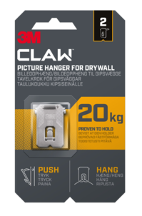 3M Claw tavelkrok för gipsvägg, 20 kg