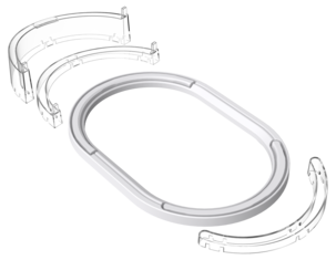 Exibel stativ til PS5 Slim, vannrett