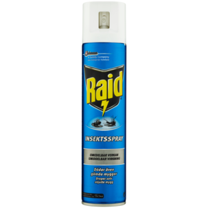 Raid insektsspray mot fluer og mygg innendørs, 300 ml