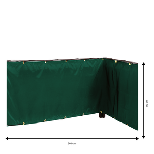 Balkongskjerming 240 x 80 cm, tekstil