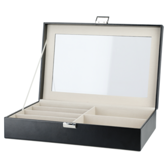 Glasögonförvaring, glasögonlåda med lock, 6 fack