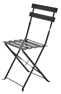 Hopfällbar stol, utemöbler metall