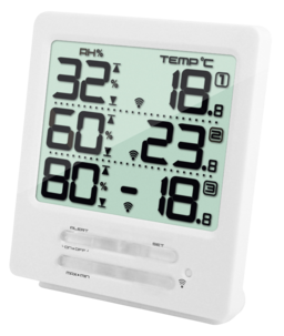 3-kanals hygrometer/termometer