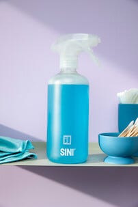 Sini vindusvask sprayflaske og 2 tabs, startsett