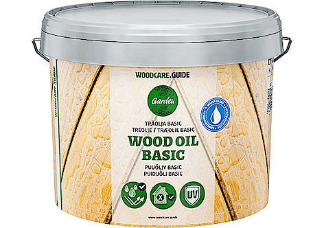 Puuöljy WoodCare.Guide Basic ulkokäyttöön, 2,7 litraa