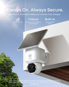 Eufy SoloCam E42 overvåkningskamera 4K med solcelle, 2-pakning