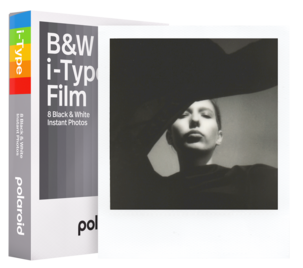 Polaroid i-Type svarthvit film med hvit ramme, 8 bilder