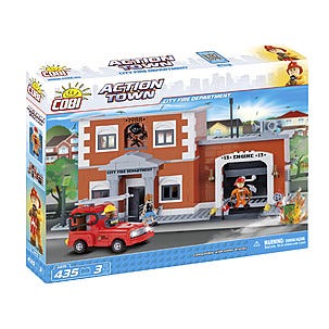 Cobi byggeklosser, brannstasjon