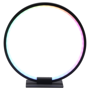 Bordlampe Neon Ring RGB med fargeeffekter, 27 cm