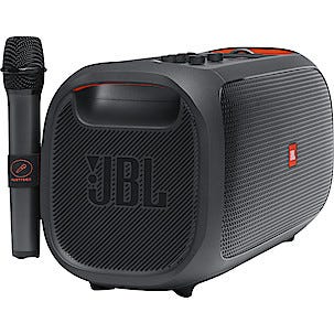 JBL PartyBox On-The-Go høyttaler med trådløs mikrofon
