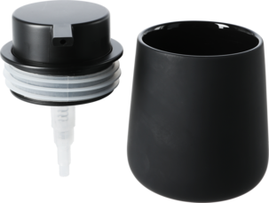 Tvålpump i stengods, svart