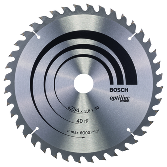 Sagklinge Bosch Optiline 254 x 30 mm 40T
