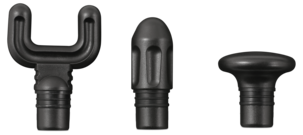 Massagepistol mini med 4 massagehuvuden