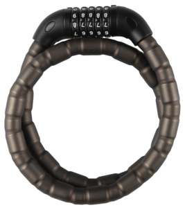 Kodelås for sykkel og motorsykkel, svart, 18 mm 1 m