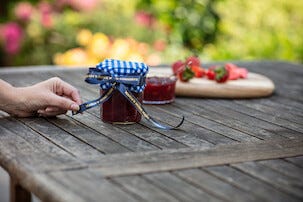 Märkband Satin Brother TZe-RN34, marinblå