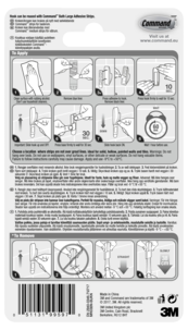 Command självhäftande krok badrum, large