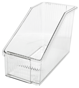 Laatikon jakaja purkeille, säädettävä, läpinäkyvä