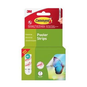 Command Value Pack kiinnityspalat julisteille, tarrakiinnitys, 48 kpl