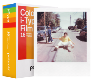 Polaroid i-Type färgfilm med vit ram, 107 x 88 mm