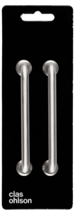 Handtag borstat stål, 2-pack