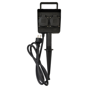 Utendørs grenuttak 2-veis 1,5 m med timer og spyd