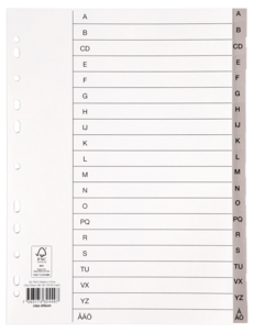 Register A4, A-Ö