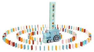 Elektriskt dominotåg, från 3 år