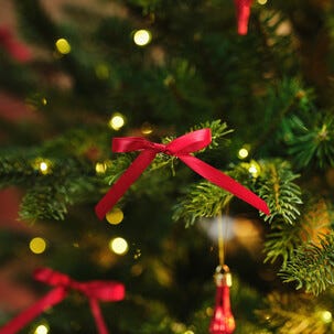 Julerosetter i sateng med tråd, 6-pakning