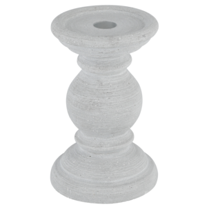 Kynttilänjalka kruunu- ja pöytäkynttilöille, harmaa