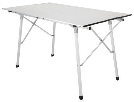 Campingbord i aluminium, 120 x 70 cm, sammenleggbart