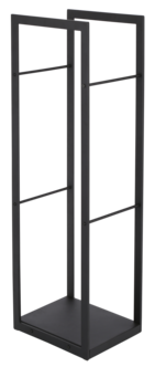 Vedförvaring inomhus 110 cm, metall 