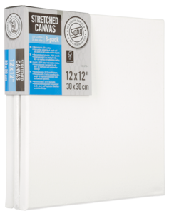 Målardukar med kilramar Sang, bomull 3-pack