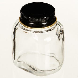 Glasskrukke med lokk