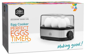 OBH Nordica Perfect Eggs eggkoker med timer, 6 egg