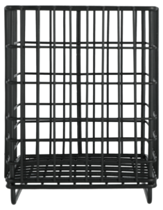 Bestickkorg metall svart