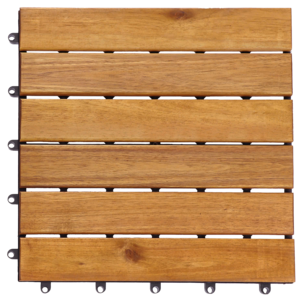 Trall balkong trä, golvplattor 30 x 30 cm, 4-pack