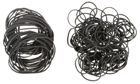 Strikk blandede størrelser 50 gram, svart