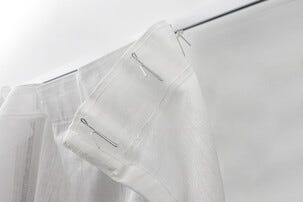 Fingerkrok gardin, gardinkrok låg fattning, 10-pack