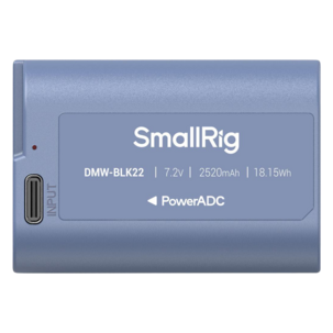 SmallRig 4906 DMW-BLK22-batteri for Panasonic, USB-C