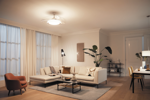 Takfläkt med LED-belysning, Philips