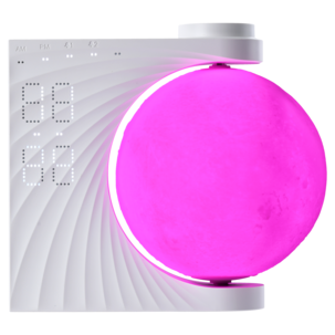 Digitaalinen Moon-herätyskello herätysvalolla