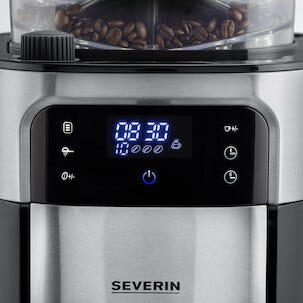 Severin KA4813 Kahvinkeitin, jossa mylly ja ajastin, 10 kuppia