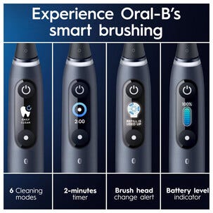 Oral-B iO 8s Duo eltandborste 6 borstlägen, 2-pack