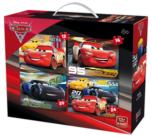 Puslespill 4-i-1 med Disneymotiv