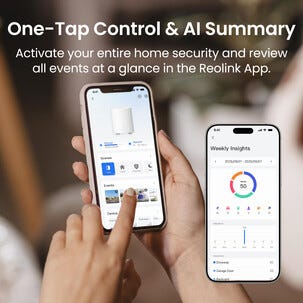 Reolink Argus 3 Pro kamerasett med Home Hub Mini, 2-pakning