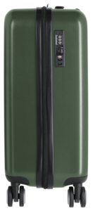 Koffert og kabinkoffert med hjul, grønn, 2-pakning